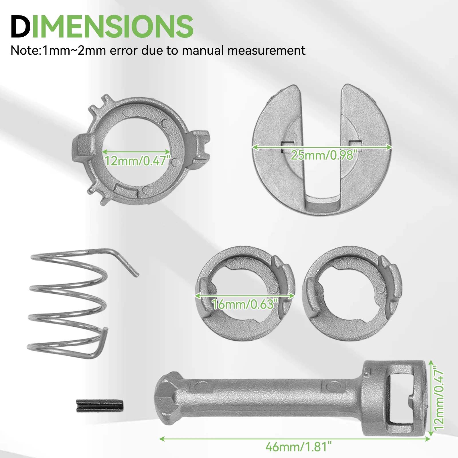 51217019975 51218244049 Front Door Lock Barrel Cylinder Repair Kit L/R For BMW E46 323i 325i 328i 330i M3 1998-06 Hardware Tool view 4