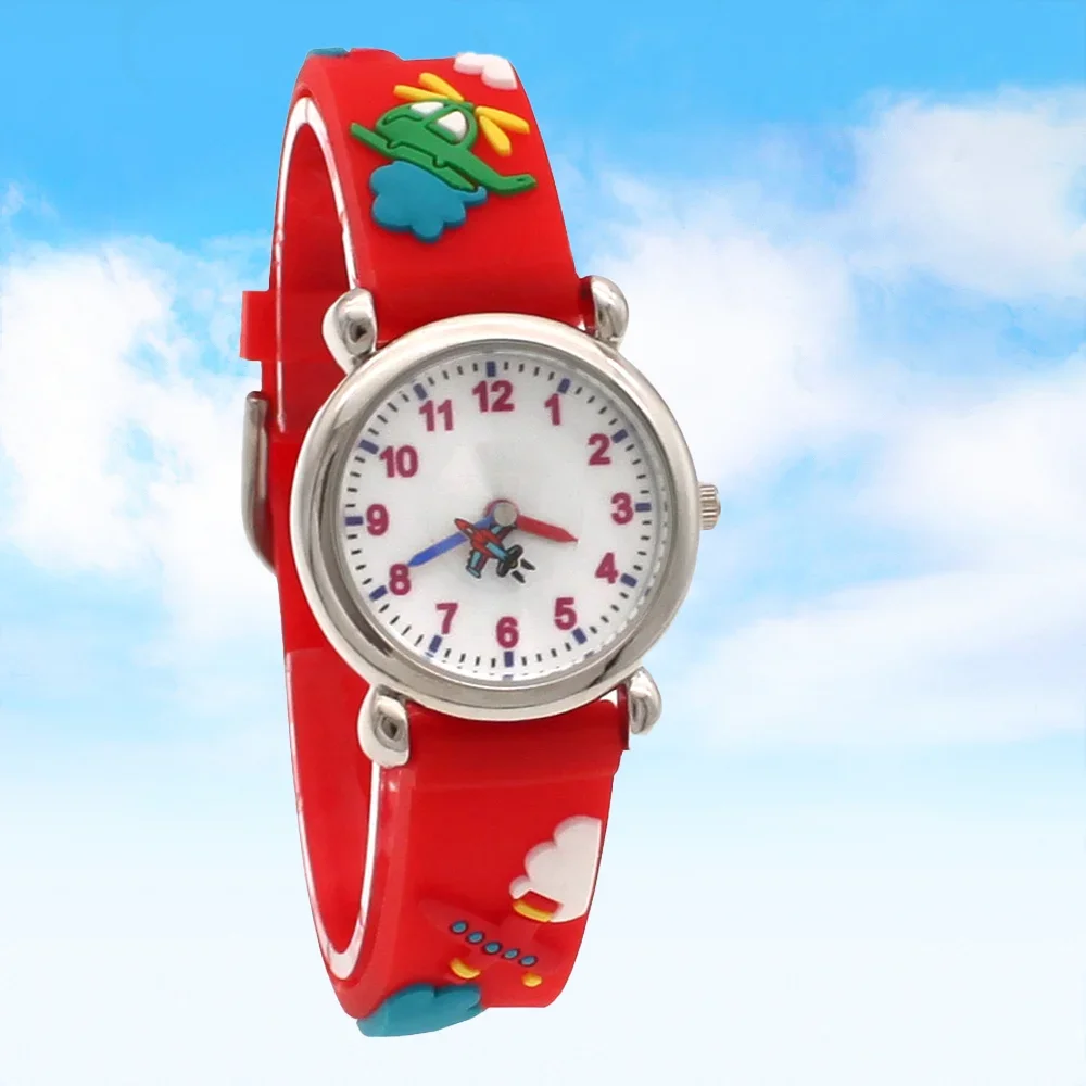Fashion Cartoon Quartz Watch for Kids 3D Strap Sports Watch Boys & Girls Students Birthday Gift