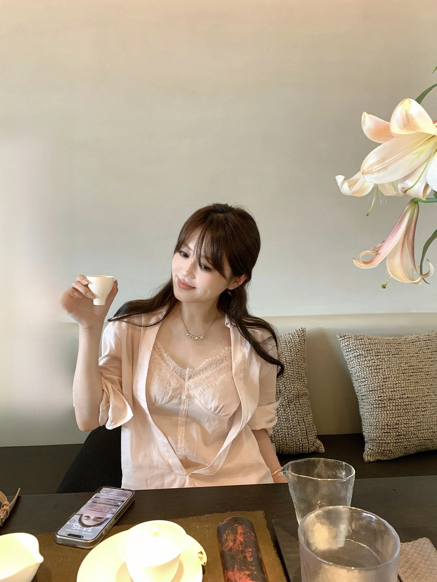 

Новая женская рубашка AHY из смесовой ткани конопли и хлопка с кружевной отделкой и вставками, дышащая, удобная, с воротником