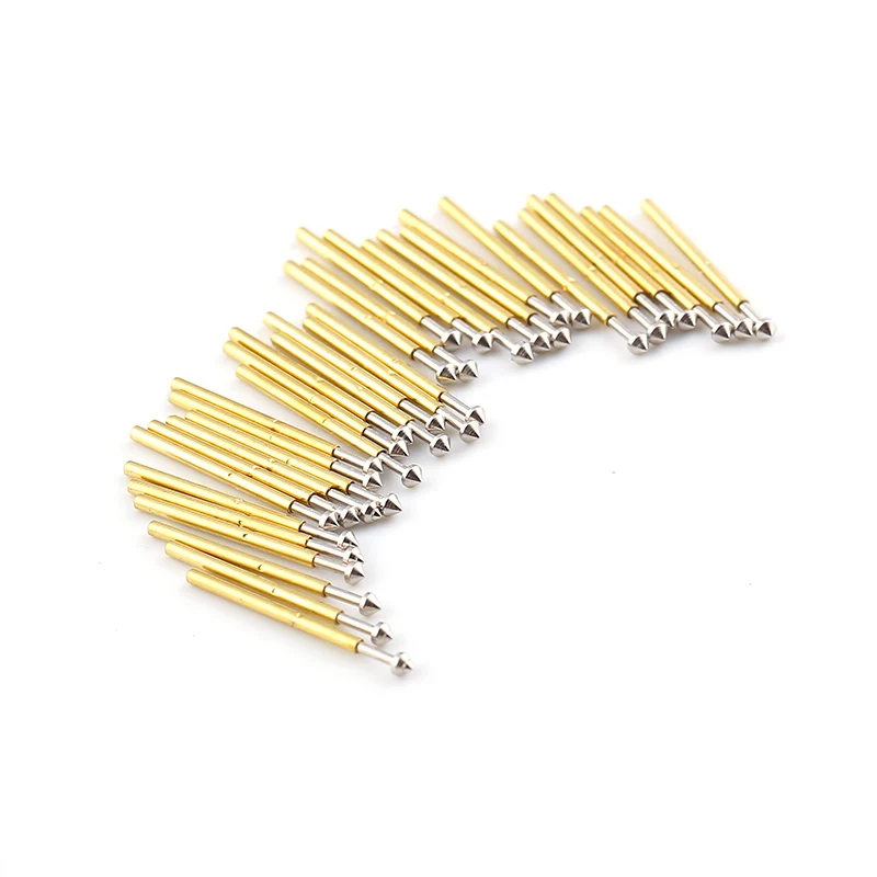 100 Pcs/Pack P75-E2 Conical Spring Test Needle 1.02mm Outer Diameter 16.5mm Length PCB Probe