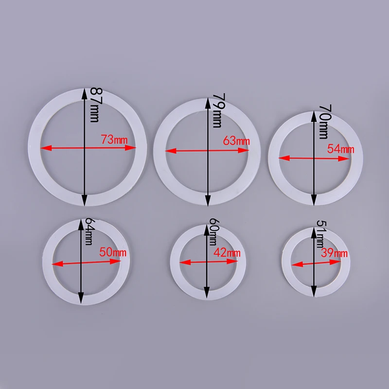 2Pcs Coffee Pot Washer 3mm Thickness Gasket Ring Silicone Coffee Pot Seal  Ring Coffee Makers Accessories - AliExpress 13