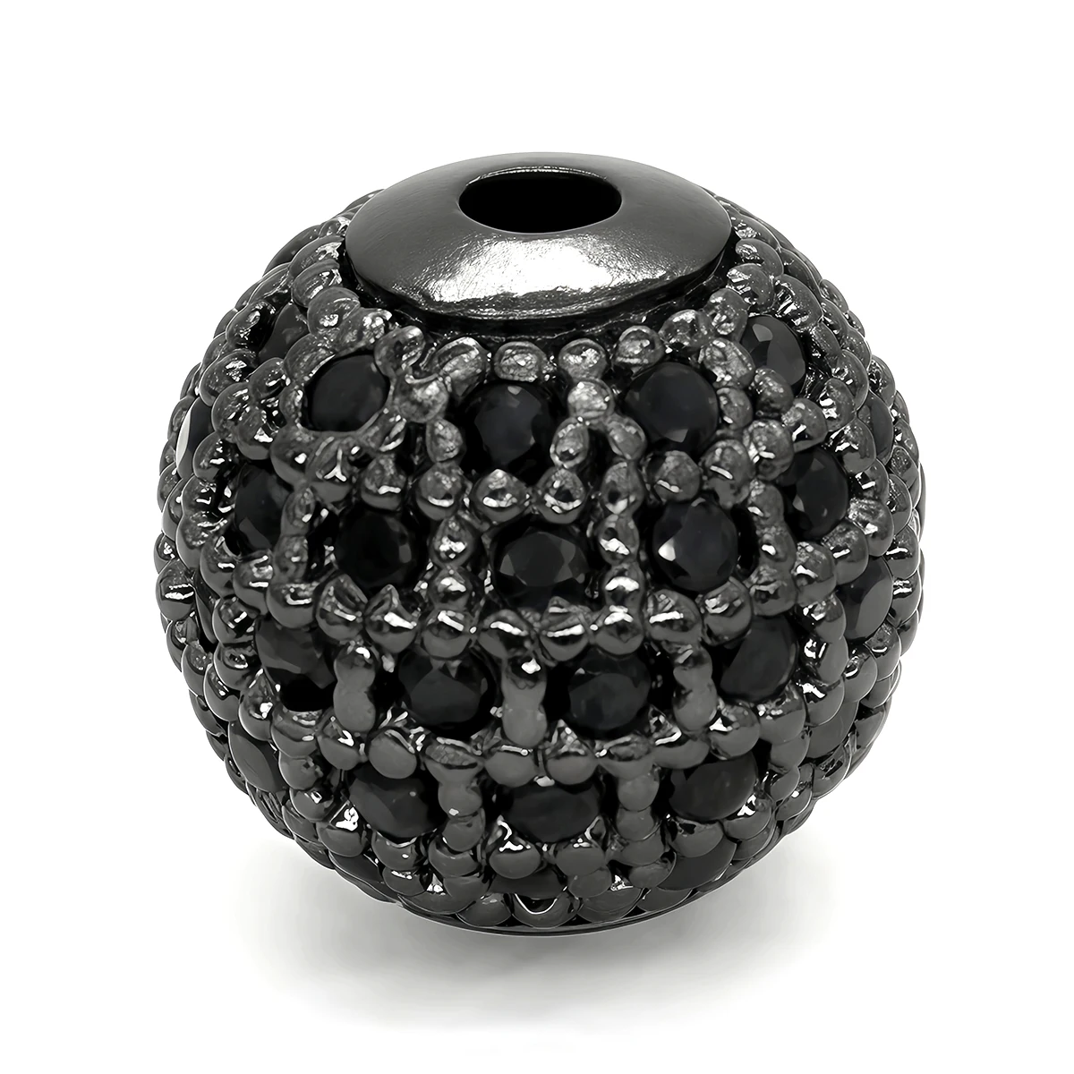 3 Stück Metall-Messing-Zirkon-Abstandsperlen mit Zirkonbesatz für DIY-Anhänger, Halsketten, Armbänder, Schmuckherstellung, Zubehör, Großhandel – Detail 12