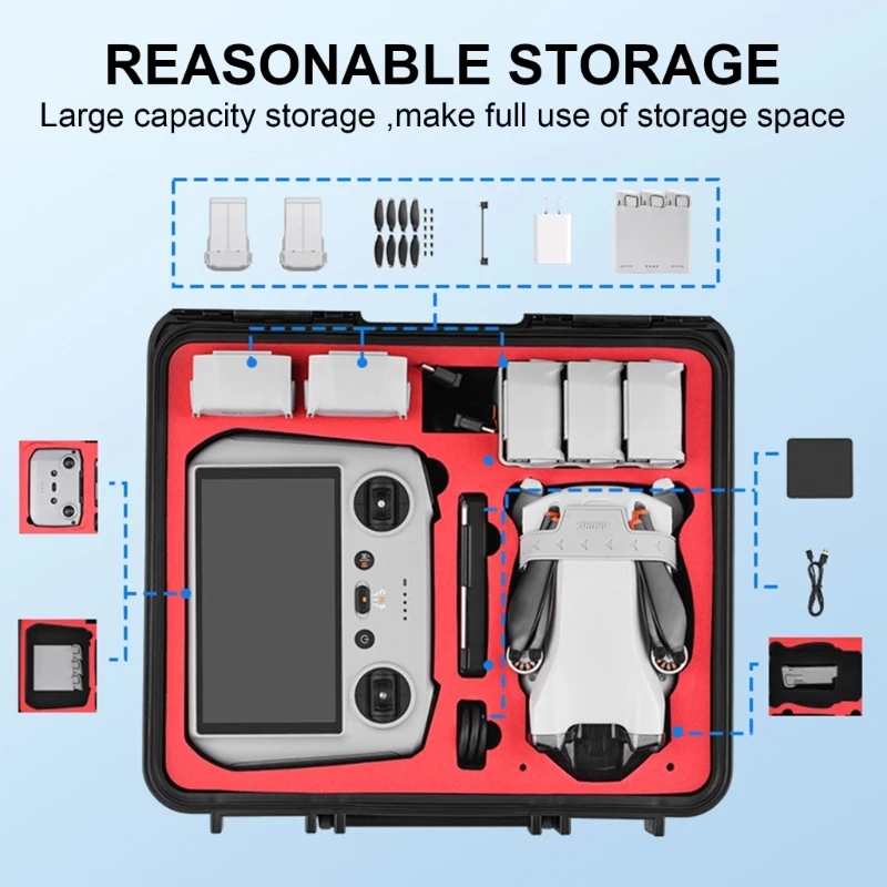 Ultimates Protections Travel Case for 3Pro Flight Protector With Accessory Compartments Carrying Pouches