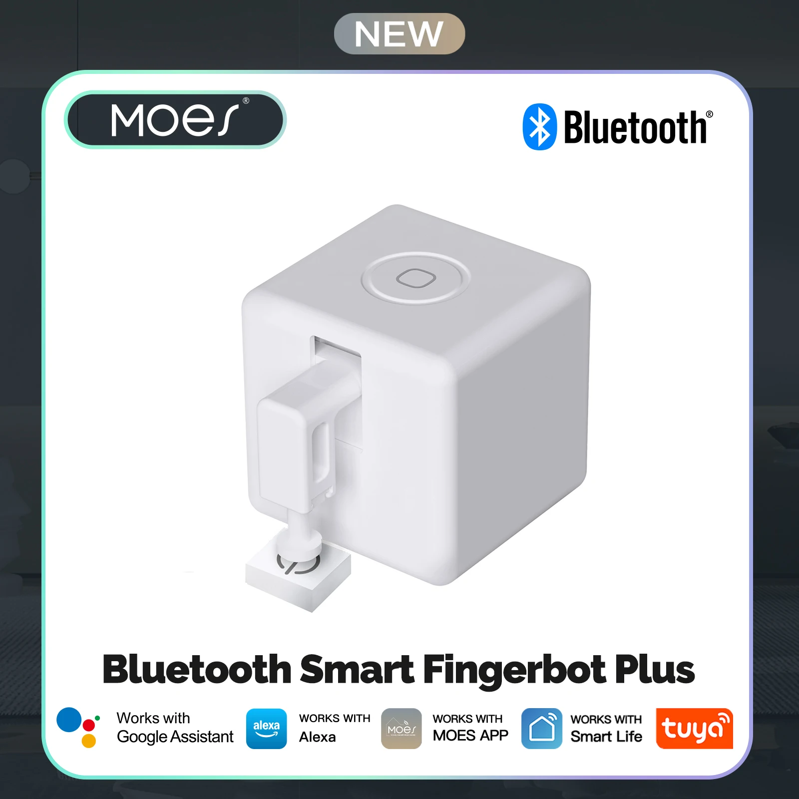 

MOES Tuya Fingerbot Button Pusher New Bluetooth finger robot Smart Life App automatic switch Voice Control Alexa Google Home