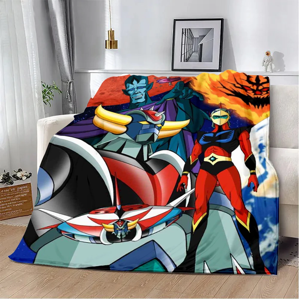 UFO ROBO GRENDIZER GOLDORAK Printed Blanket Picnic Blankets Warm Blanket Soft and Comfortable Blanket Home Travel Birthday Gifts