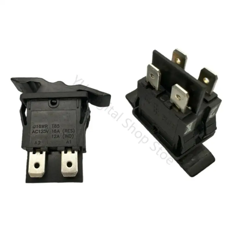 96BA Rocker Power Switches U16WR 10A 4 Pin 2 Position Black In Panel Mount