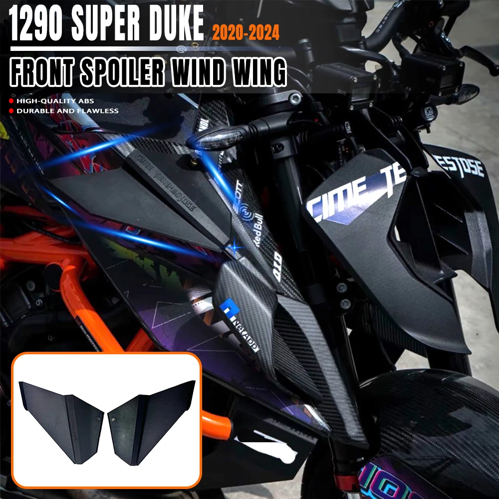 

For 1290 SUPER DUKE R / RR Front spoiler Lower spoiler flank 1290 Super Duke 2020-2024 Side Wing Side spoiler FRONTAL SPOILERS