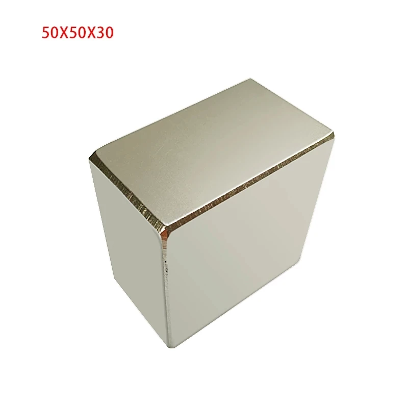 

50x50x30mm/50x50x50mm Neodymium Magnet Super Strong Powerful Magnets Block Rare Earth Magnet N52 NdFeB Magnet Magnetic Metal