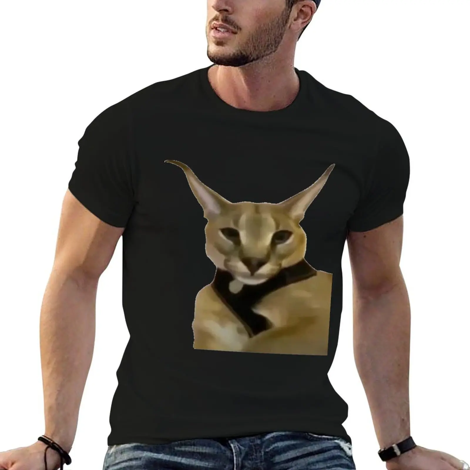 Camiseta Hecker Cat, camisetas de anime para hombre, camisetas para hombre