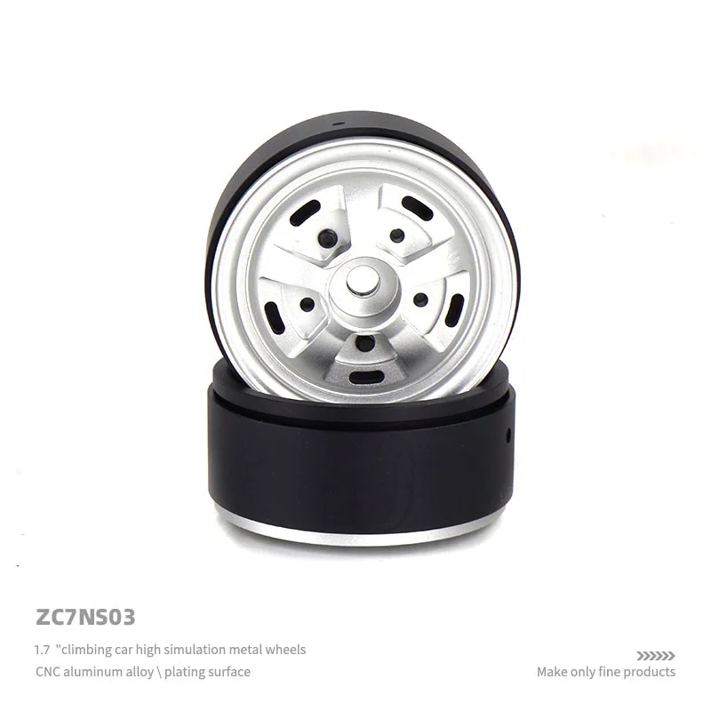 2 1.7-inch Metal Simulation Wheels King Kong Wheels Hub for 1/10 RC Crawler Car Traxxas TRX4 Land Rover Range Rover  AXIAL SCX10