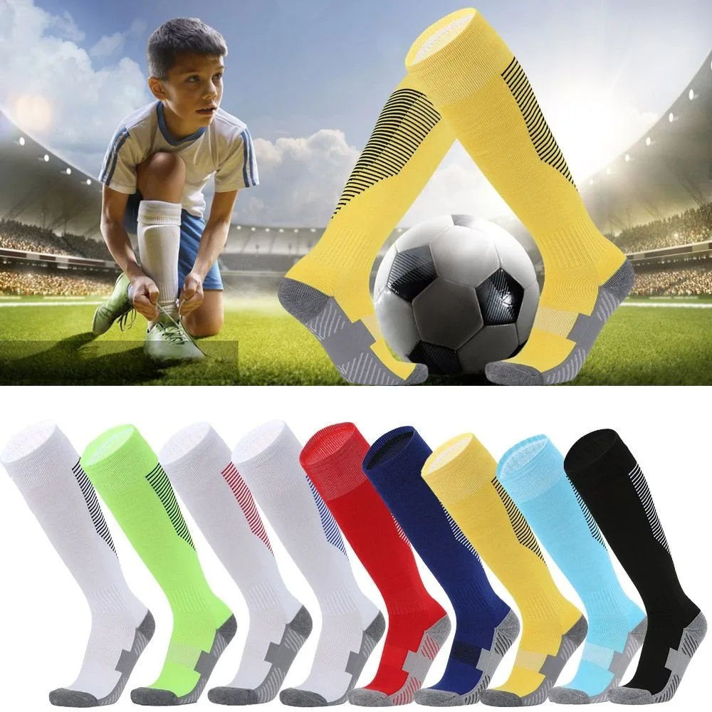 Boy Girl Child Long Sport Socks Football Socks Anti-slip Soccer Socks