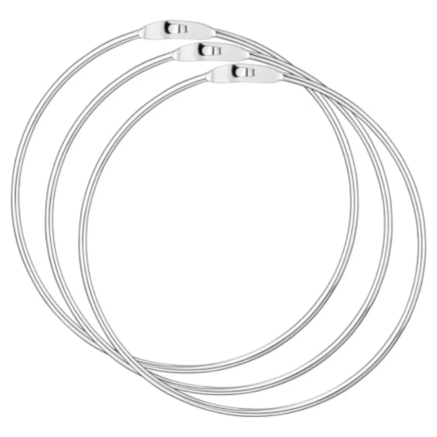 Zonon Pack Metal Rings Wrench Organizer Easy to Open and Close Heavy Duty for Bib Vests Craft Index Card Dream Catcher Key