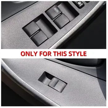 適用於豐田RAV4、卡羅拉、凱美瑞、Auris、塞納的汽車車門升降窗開關按鈕蓋裝飾貼紙蓋內裝配件 10 最佳銷售 2015年豐田Auris配件 - №8