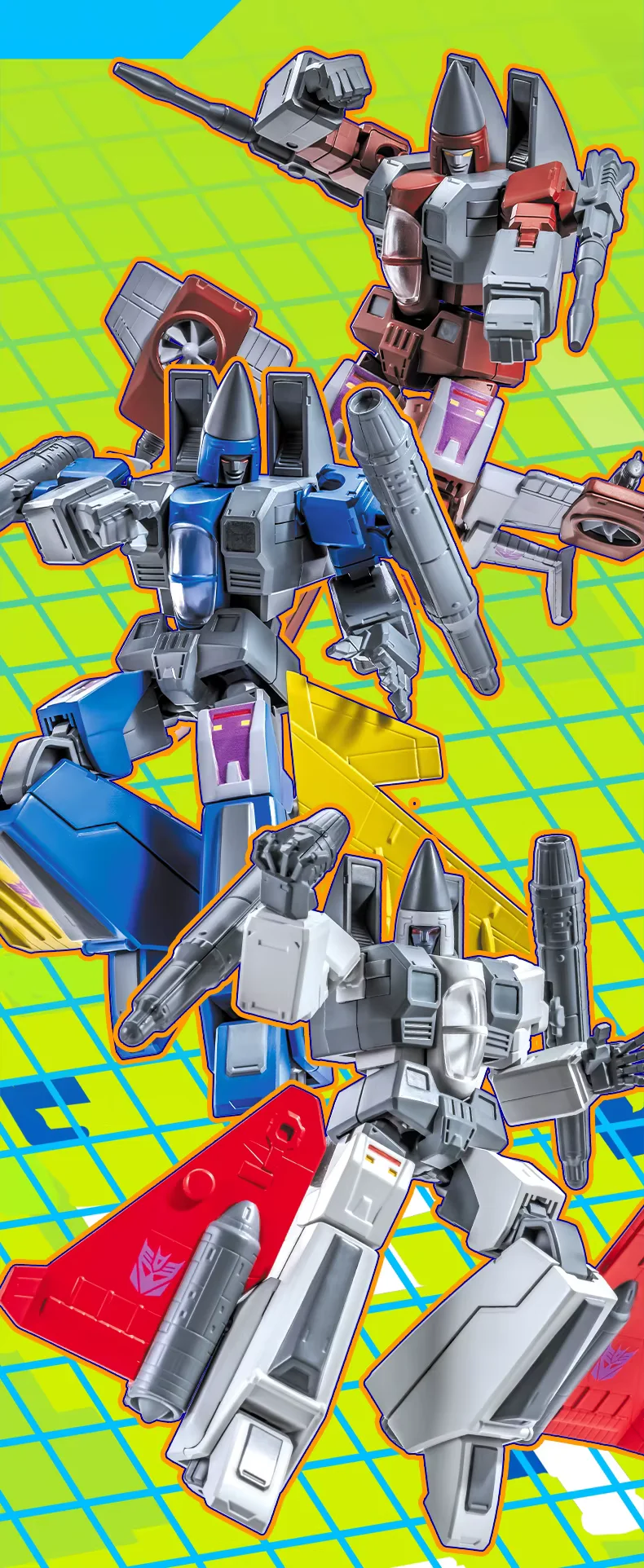 Transformation AULDEY X AAE Soundwave Ramjet poussée Dirge Seeker équipe noir Perceptor figurines d'action