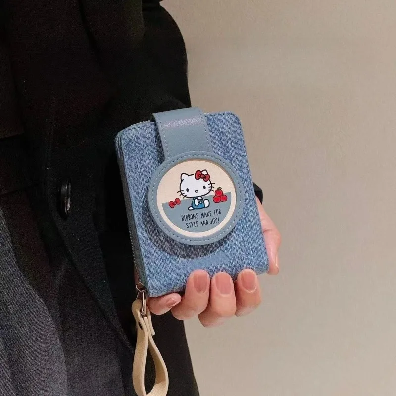 

Kawaii Hello Kitty Card Wrap Large Capacity Multi Functional ID Storage Bag Portable Cute Cartoon Anime Girl Student Wholesale