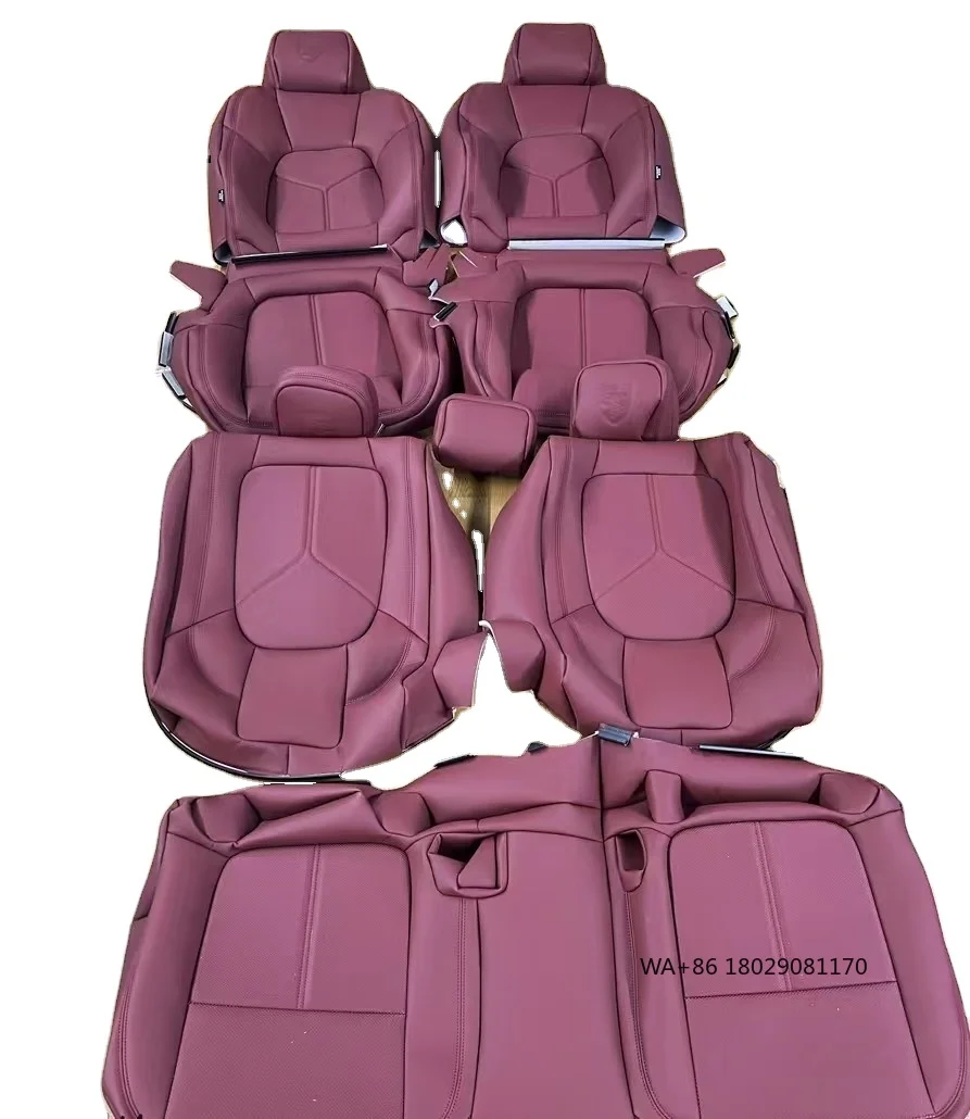 

Single Front Wholesale Luxury Waterproof Leather 3D Red Black Gray Brown Car Seat Cover in Stock for A8 A8L