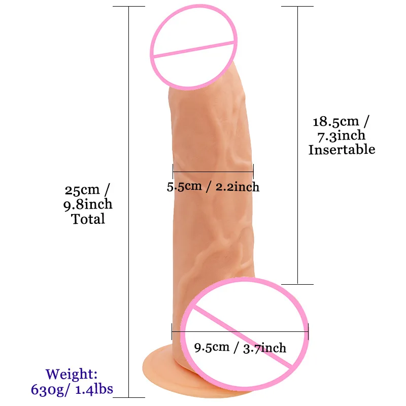 Sharp pointed, oversized simulation penis for men, super thick fake penis, big cock, fake dick, gay gay sex toy 4