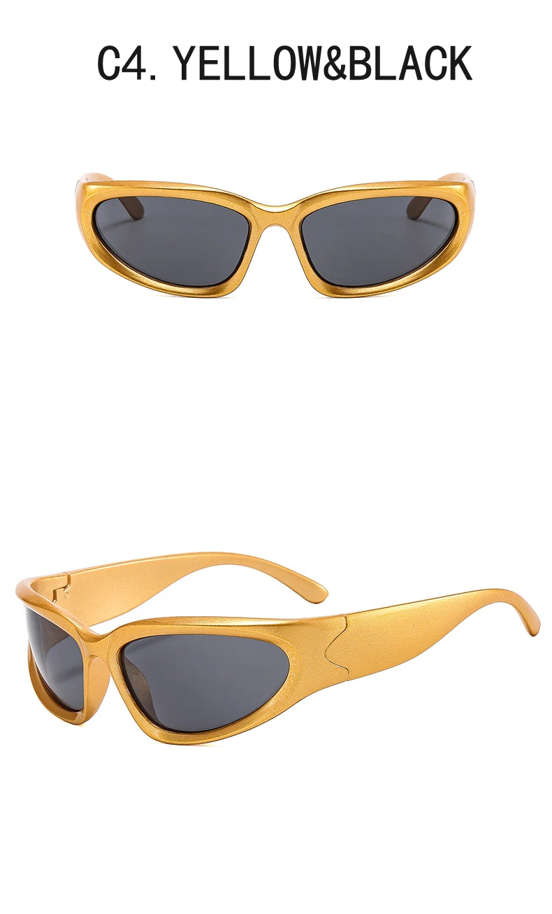Steampunk Mode Goggle Frauen Sonnenbrille Weibliche Männer Punk Sonnenbrille Vintage Shades Brillen Dame Reiten Brillen UV400 – Detail 12
