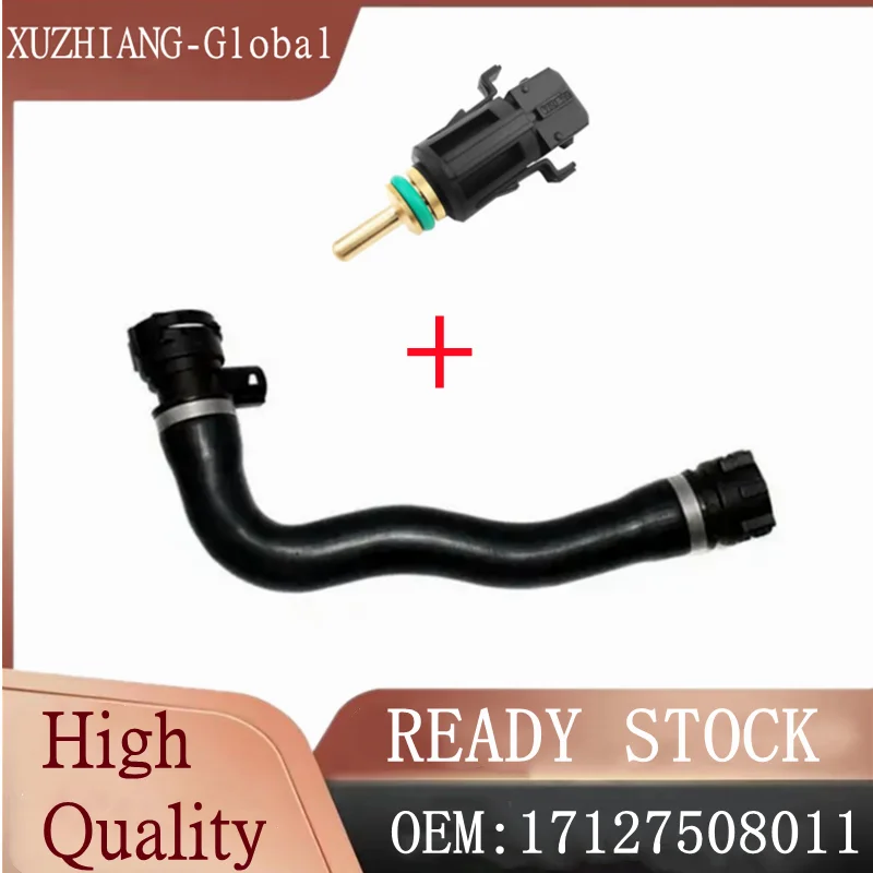 Brand New Radiator Coolant Hose Pipe With Sensor 17127508011 17127519250 13621433077 for BMW E60 E63 E64 E65 E66 545I 645CI 745I