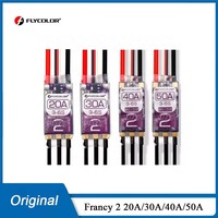 FLYCOLOR Francy 2 Brushless ESC 20A 30A 40A 50A BLHELI-32 Dshot High Performance MCU 5V/3A 12V/2A BEC Adjustable For RC Airplane