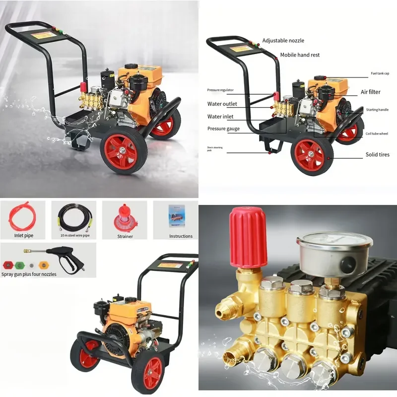 High Pressure Vacuum Cleaner Portable Steam Car Wash Kit Accessories Soap Foam Cannon Equipment for Vehicle Cleaning Tools