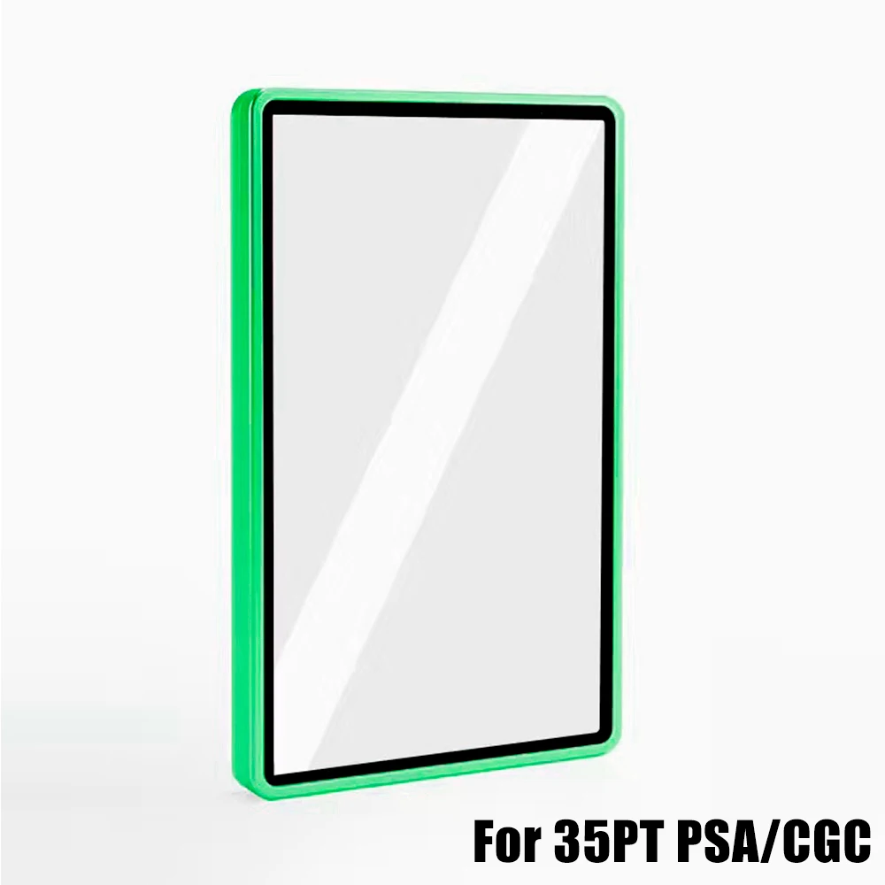 35-130PT Mehrfarbige Aluminiumlegierung Schutzhülle für PSA CGC BGS Graded Card Slabs, gehärtetes Glas Sammelkartenhalter