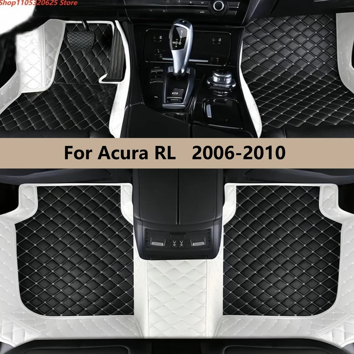 

Car Floor Mats For Acura RL 2006 2007 2008 2009 2010 Auto Front & Rear Row Full Set Carpet Pads Foot Matts Rugs