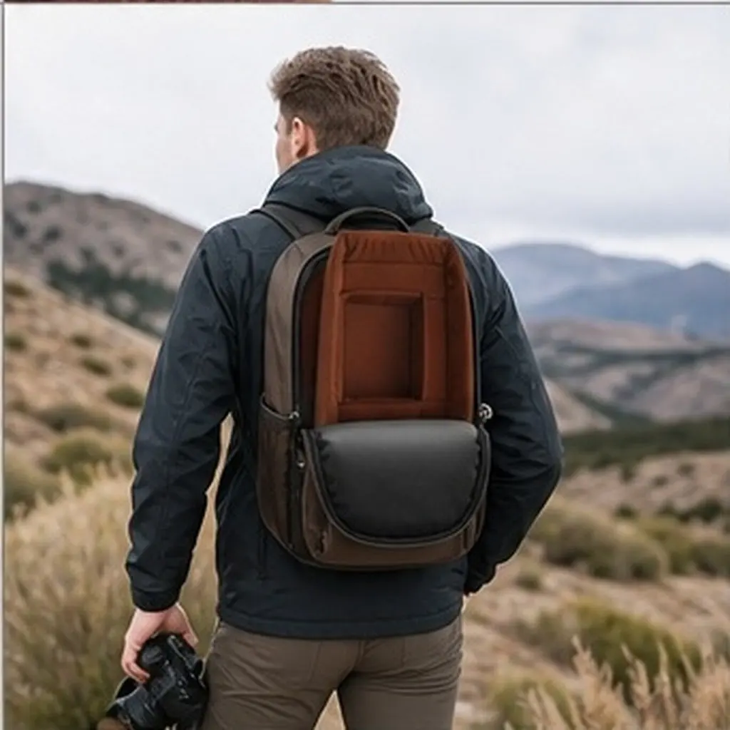 Camera Inner Bag Polyester Camera Protective Insert Adjustable Divider Design Dslr Storage Travel Photography Bag Insert Padded