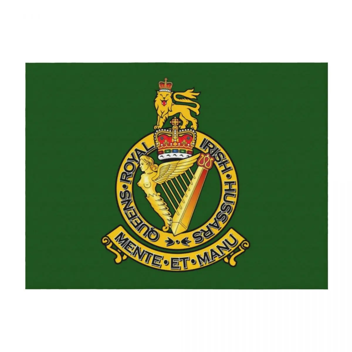 

THE QUEEN'S ROYAL IRISH HUSSARS Throw Blanket Large Soft Plush Plaid Loose Luxury Thicken Blankets