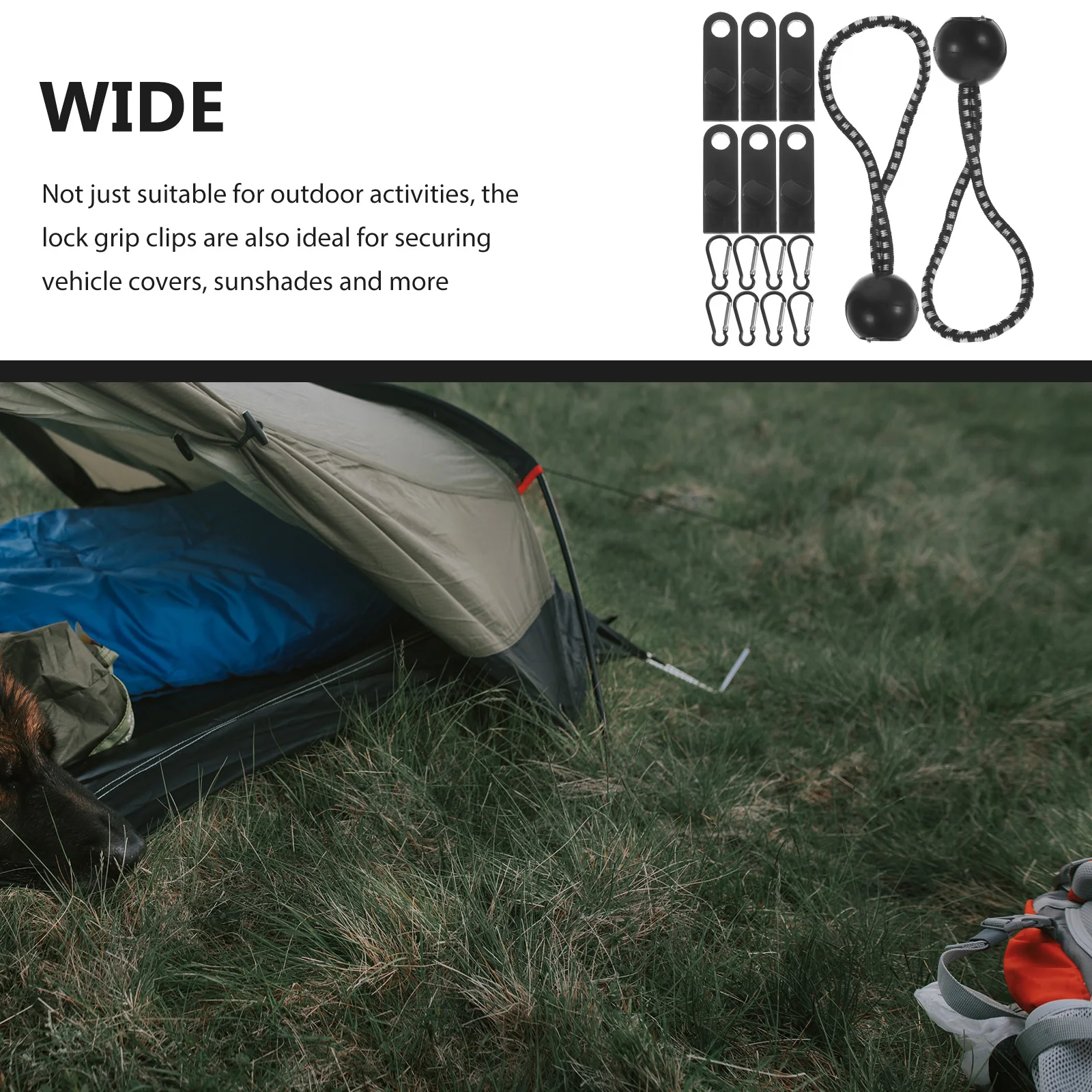 

1Set Tent Clips Heavy Duty Tarp Clamps Outdoor Camping Awning Clamp Windproof Lock Grip Tarp Clips Awning Clamp