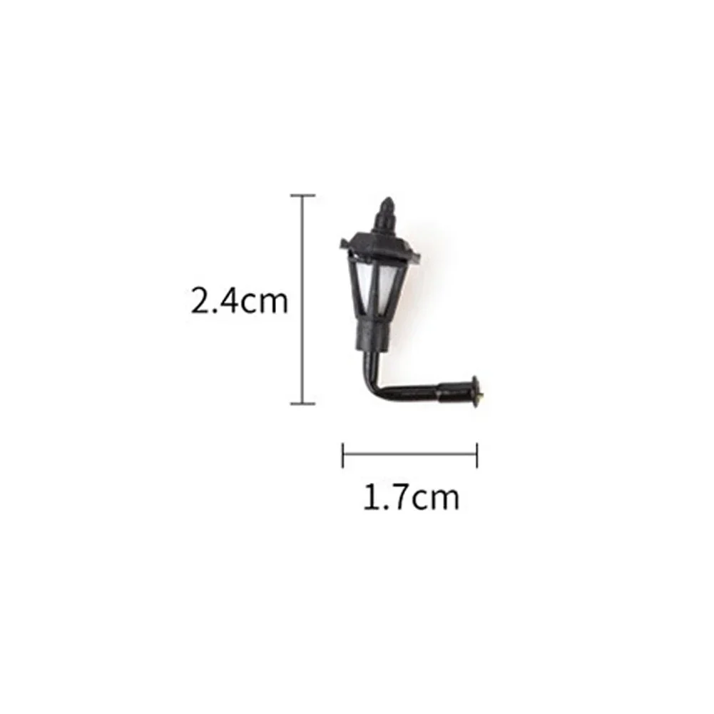 LED Model Light Lamp Layout Model N Scale Outdoor Railway Street Light White/Warm White 10Pcs 2.4cm 100% Brand New