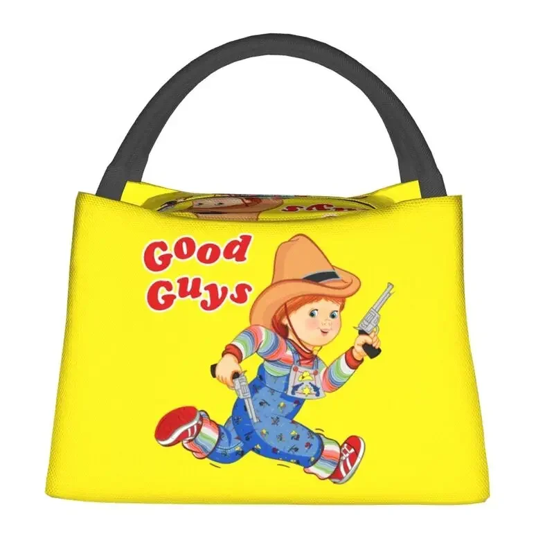 Good Guys Lunch Bag Warm Cooler Thermal Insulated Child's Play Chucky Lunch Box for Women Kids School Work Picnic Food Tote Bags