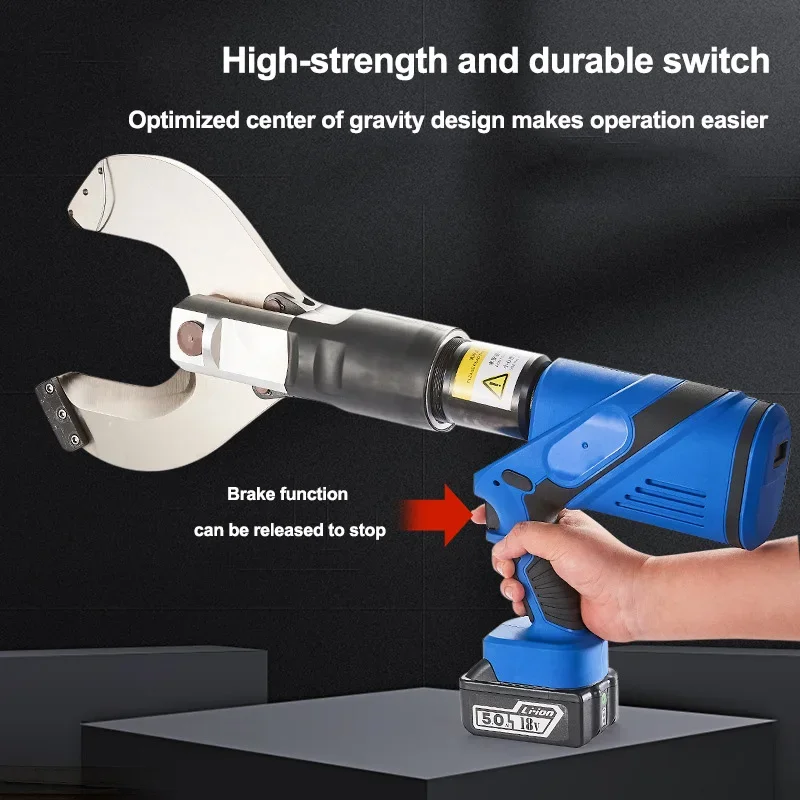 Large Tonnage Portable Open Cut Wire Cutter Hydraulic Cable Cutting Machine Battery Operated Cutter Hydraulic Rescue Tool Cutter