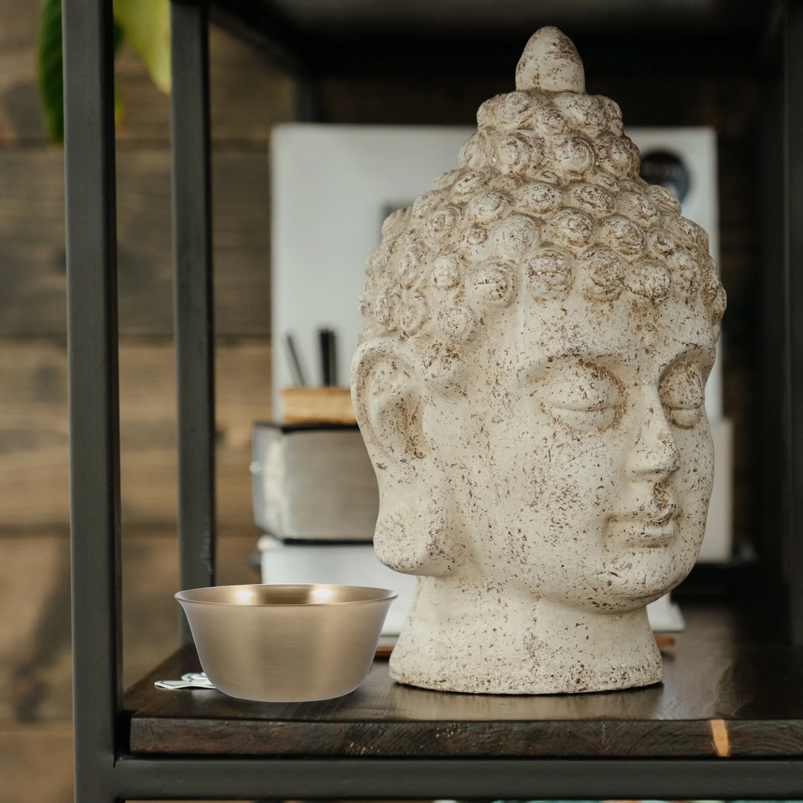 

Copper Handcrafted Temple Worship For Home Buddhist Offering Water Bowl Decorative Copper Bowl Temple Supplies