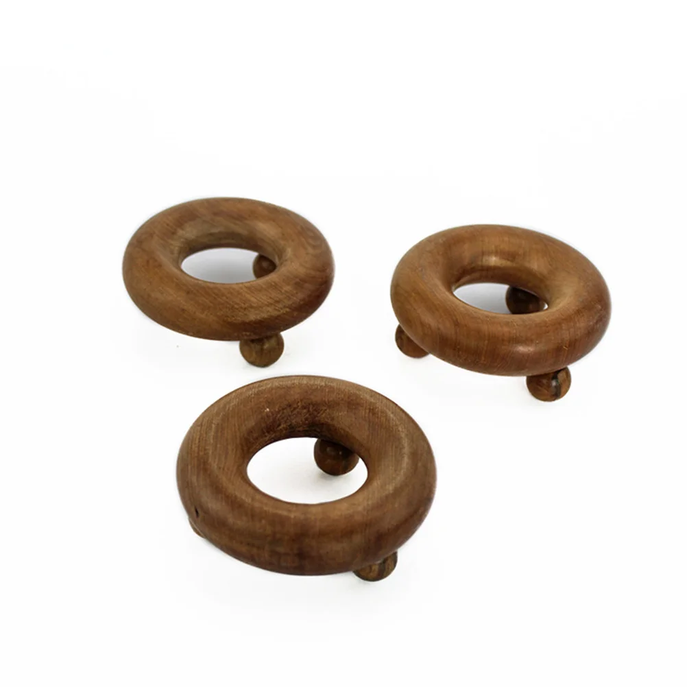 2 個木製マッサージャー耐久性のある滑らかなポータブル背中脚腕マッサージ多機能木製ツール手足マッサージャー