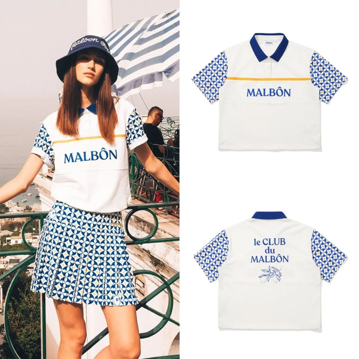 

Summer Golf Clothing Letter Splice Lightweight ort Sve Casual Sport Collar Outdoor Versatile Top for Women