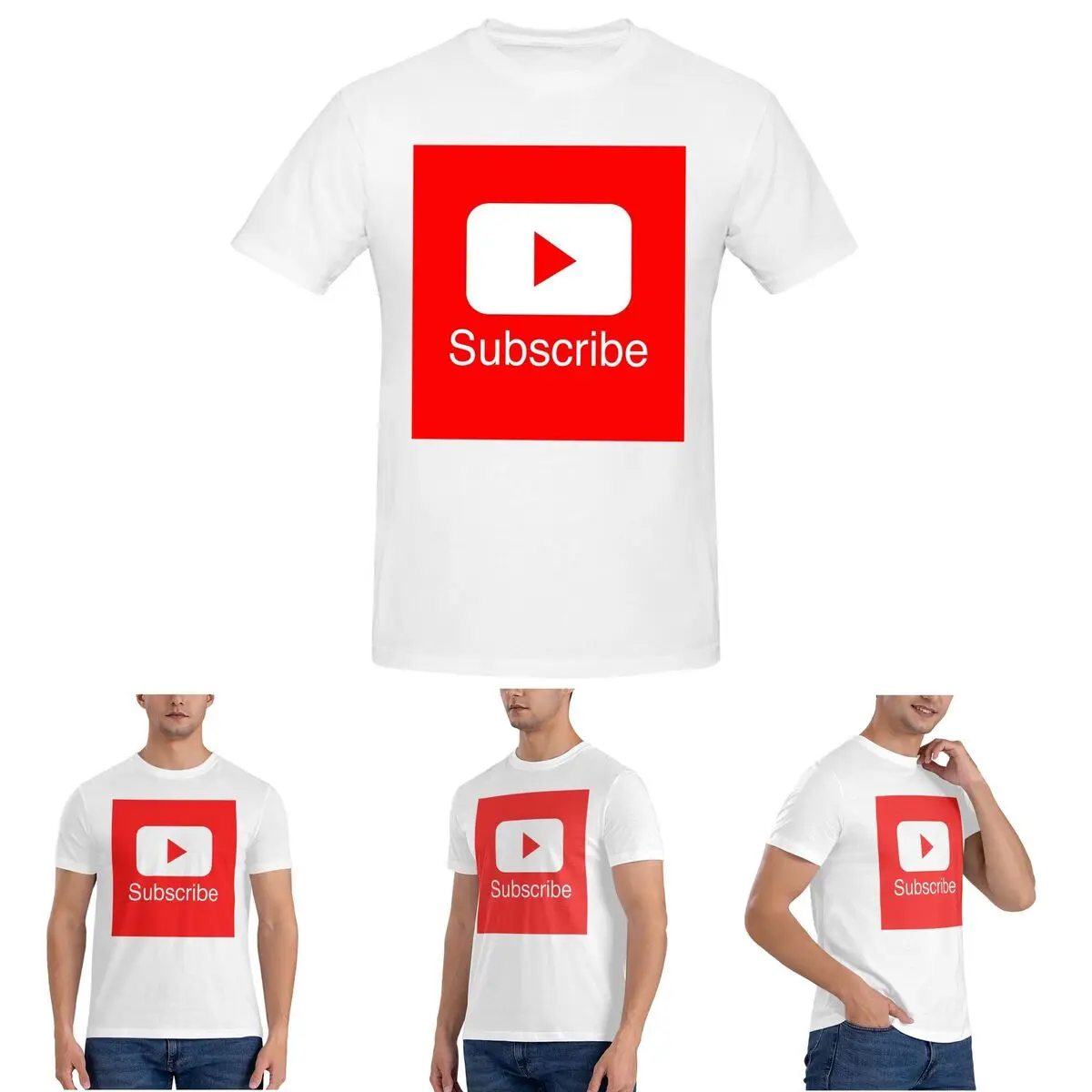 

Футболка You Tube для воспроизведения на пуговицах с видео VLoggers Live Stream для мужчин, хлопковые футболки, мужские футболки с коротким вырезом, одежда