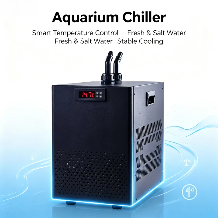 160L/300L Aquarium Chiller Hydroponic Water Chiller with Quiet Refrigeration Compressor for Saltwater Freshwater Coral Jellyfish