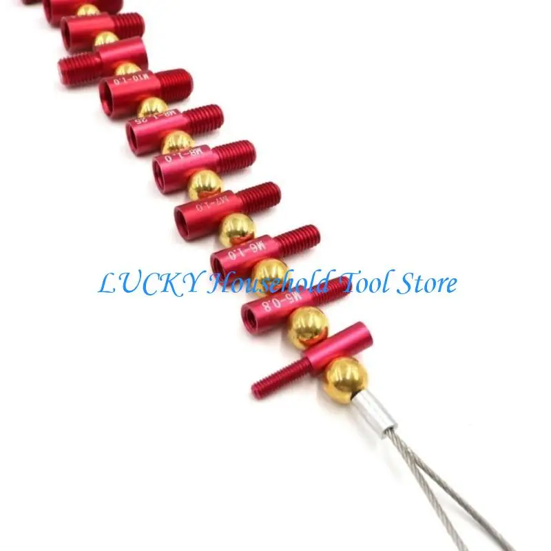 J0MC Thread Checker Detachable Nut and Bolt Size Gauge Bolt Nut Thread Identifier