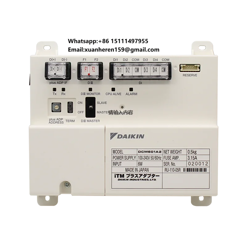 For Daikin Air Conditioner Original Accessory Parts Centralised Remote CONTROLLER ASS'Y DCM601A2 Electric Power Source
