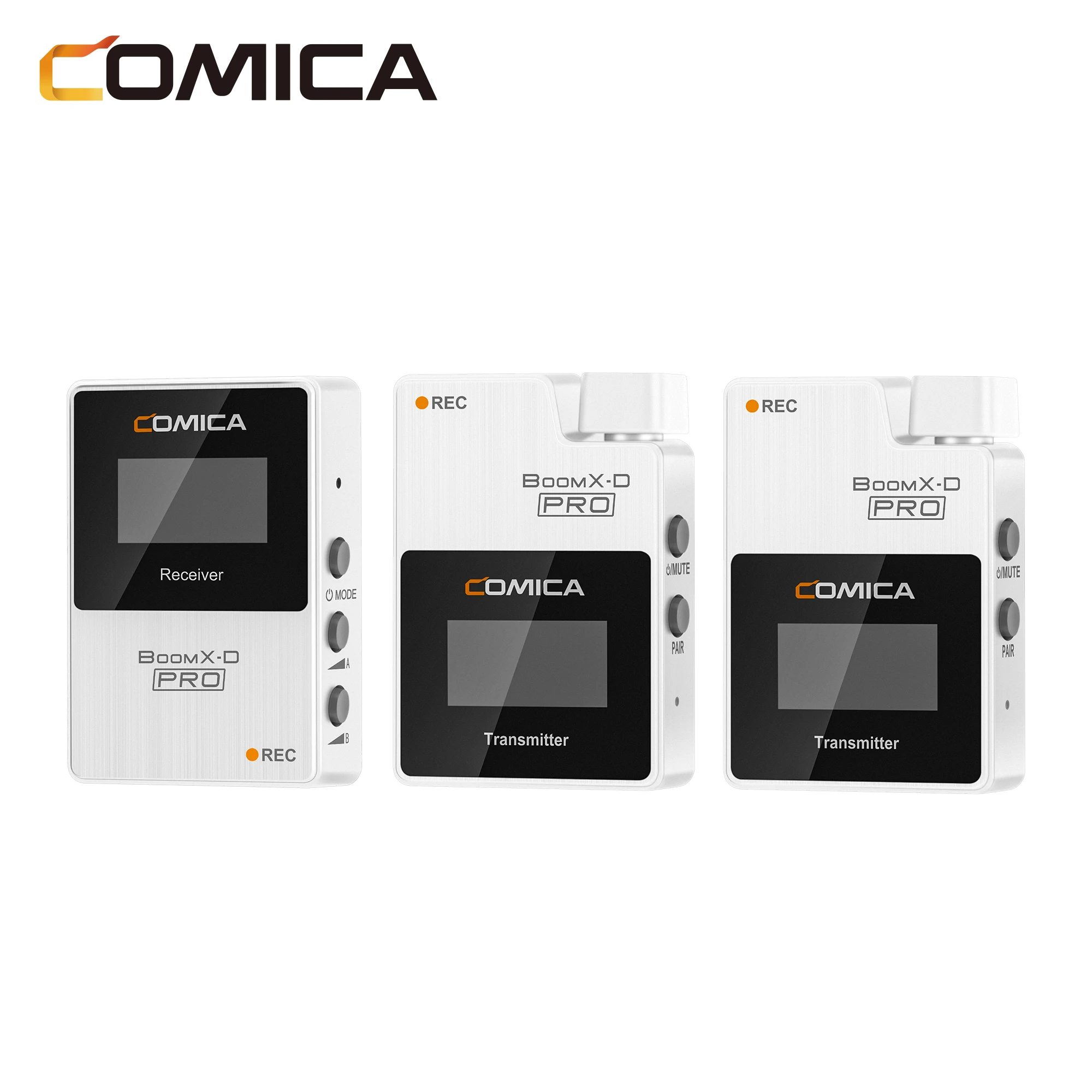 COMICA BoomX-D Pro 2.4GHZ Dual-channel Wireless Lapel Microphone Professional Microphone For Camera Phone PC Youtube Blogger