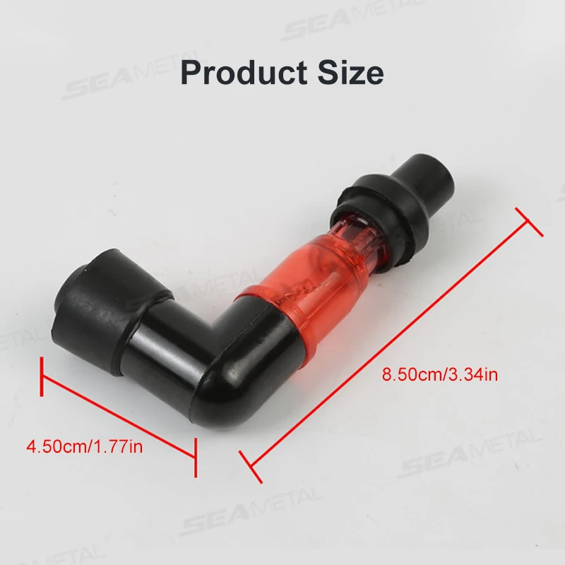 SEAMETAL Motorcycles Spark Plug Cap For Scooter Motorbike Universal Motorcycle Ignition Rubber Spark Plug Cap Decorative Covers