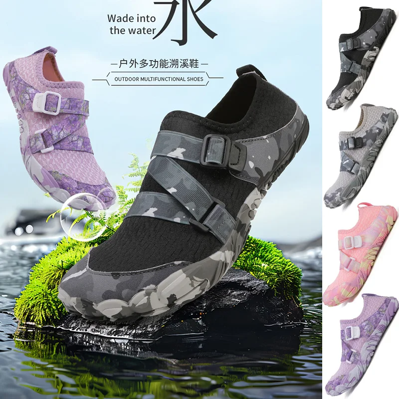 

Men Women Water shoes Upstream Wading Swimming Barefoot Five Fingers Aqua Shoes Beach Seaside Swimming Sneakers