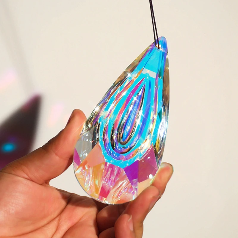 120Mm Crystal Suncatcher Windows Hanging Ornaments Rainbow Maker Pendant Prism Light Catcher Window Hanging image 3