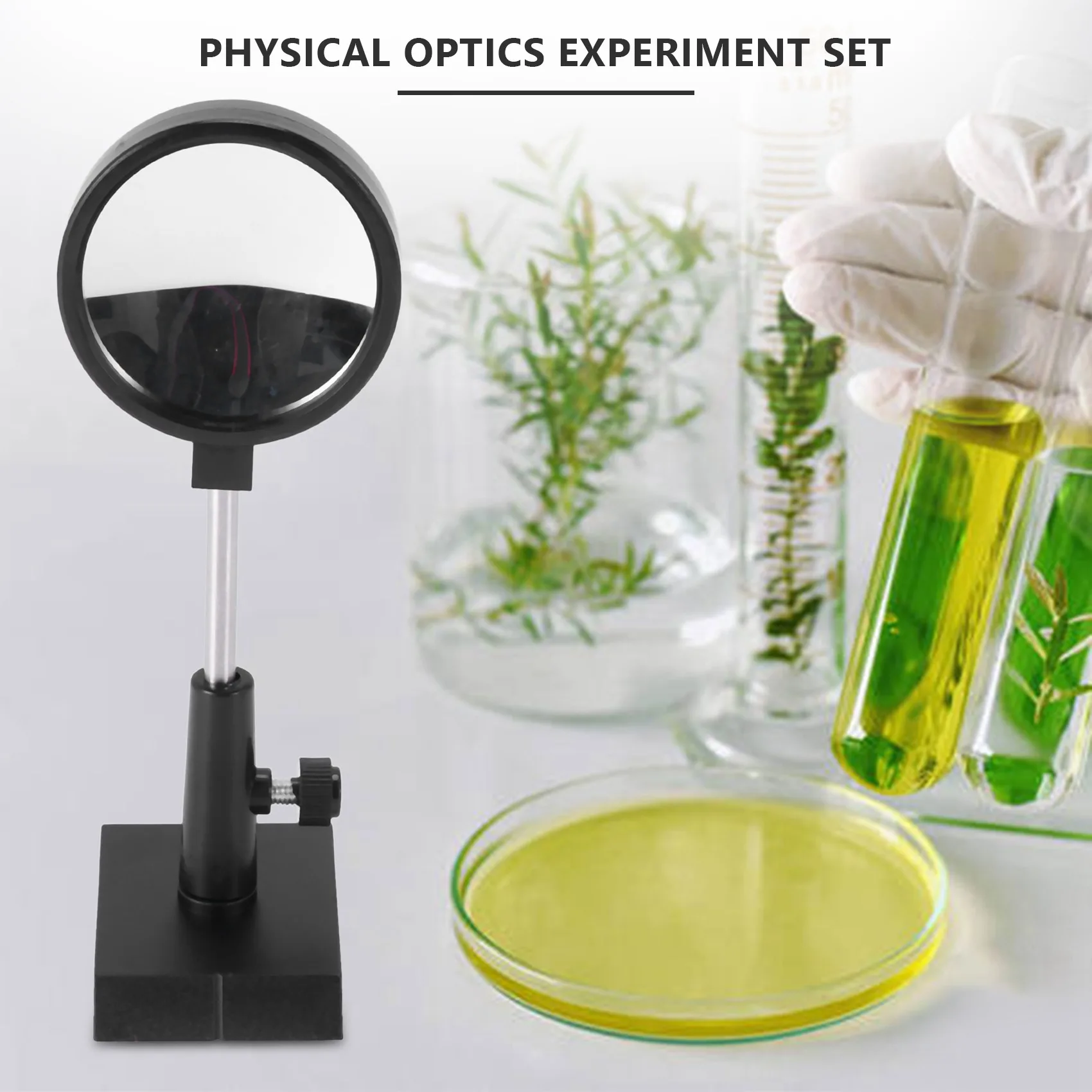 Physical Optics Experiment Set Convex Lens Concave Lens Triangular Prism Plane Mirror Convex Mirror Optical LensJAS