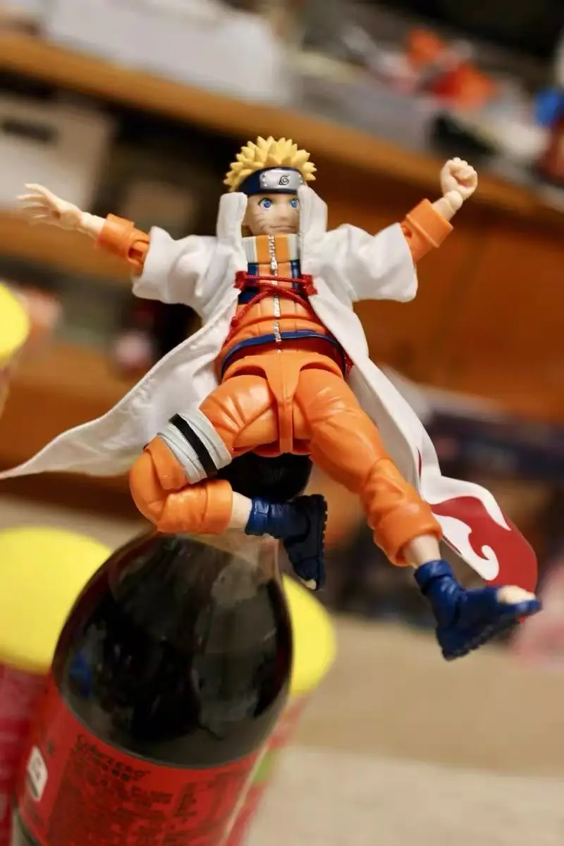 Hot Handmade 1/12 NARUTO The Fourth Hokage Namikaze Minato SHF 2.0 Cloth Cloak Accessory Anime Action Figures Body Model Toys view 3