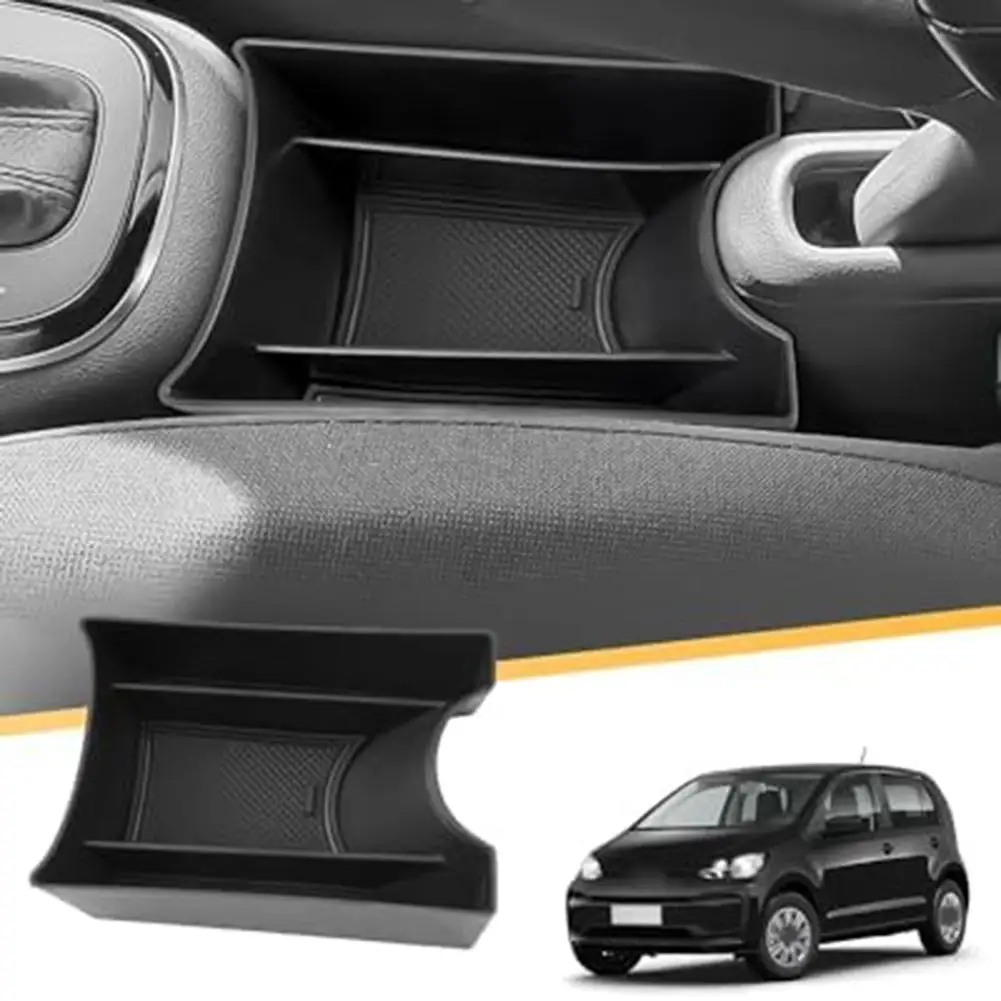Black Central Armrest Storage Noise Reduction Feature Removable Design Easy Installation Process For Vehicle Organization