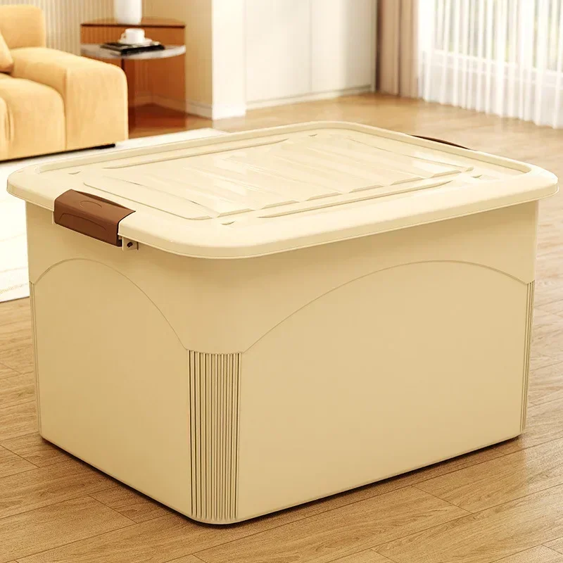 Factory Large Capacity Storage Box, Clothes Sorting Box, Plastic With Wheels, Sundries, Toys, Books, Storage Box Durable