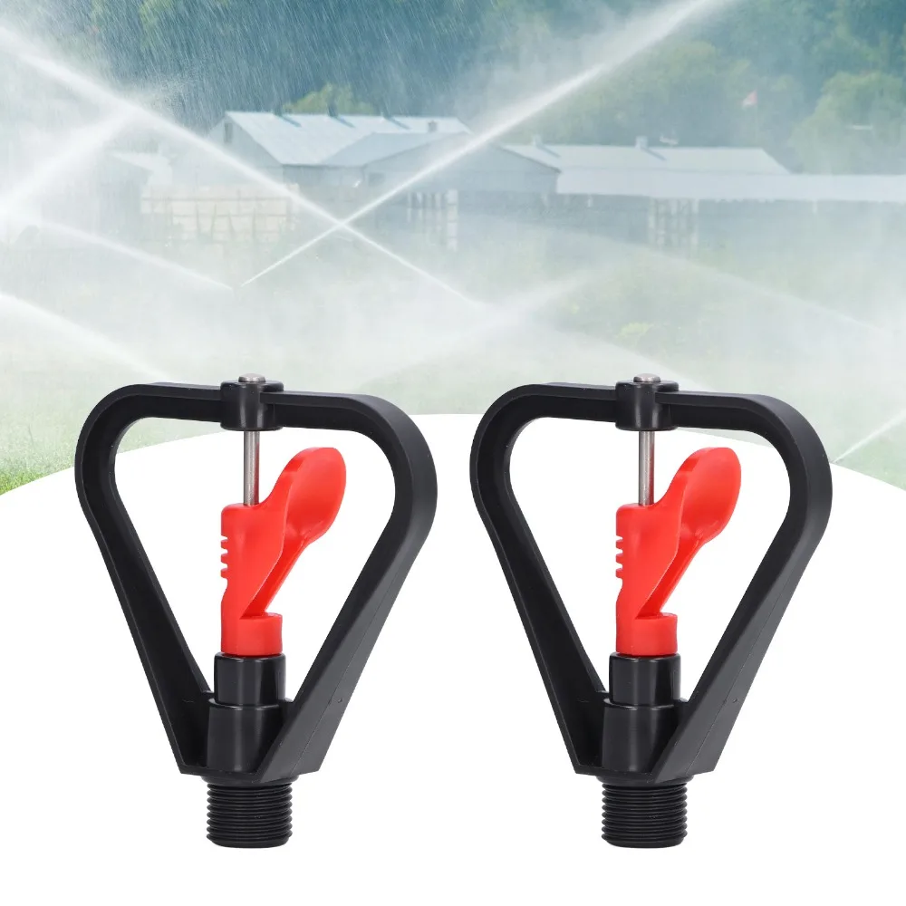 15pcs G1/2in Male Thread Water Sprinkler Plastic 20mm Thread Diameter Water Spray Misting Nozzle 360 Degree Rotation