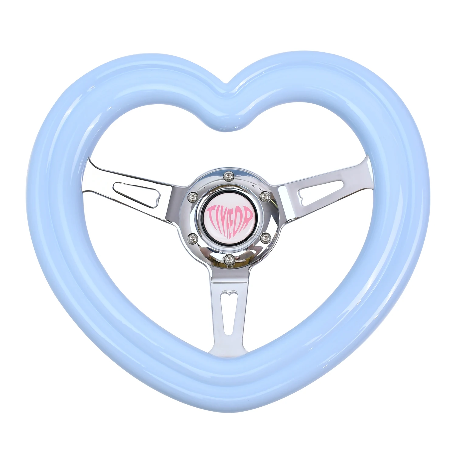 Tiypeor Exclusive Design ABS 320MM Heart Steering Wheel JDM Racing Culture Heart Shape Steering Wheel